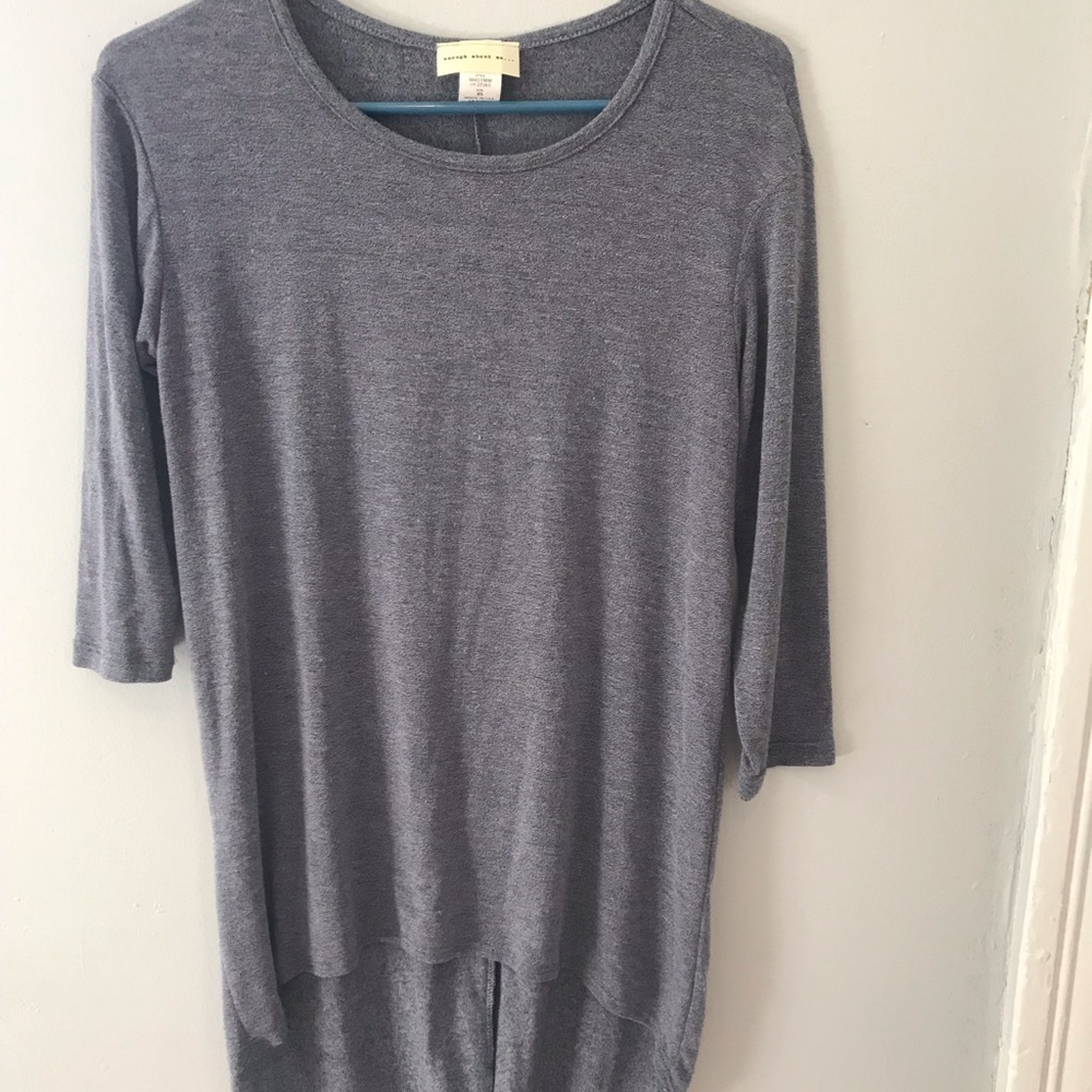 Long sleeve lavender 3/4 sleeve shirt